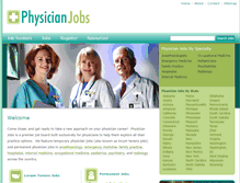 Tablet Screenshot of physician-jobs.net